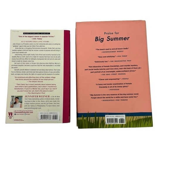 Jennifer WEINER Fiction Books/Novels Lot/2 Contemporary Women/Family Life - Picture 2 of 7